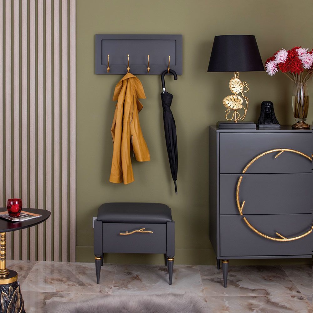 Вешалка настенная Арт mini Серая