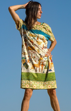 Платье "Прелюдия к цивилизации", по мотивам сюрреалистической живописи Виктора Браунера