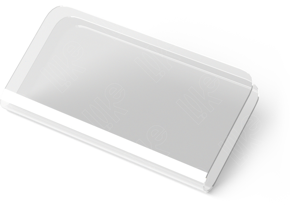 Кармашек пластиковый прозрачный для вкладышей/40*2*13 мм.