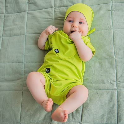 Bb team T-shirt &amp; shorts set 3-18 months - Lime