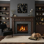 Подарочные часы — эпоксидная смола, мрамор, ручная работа