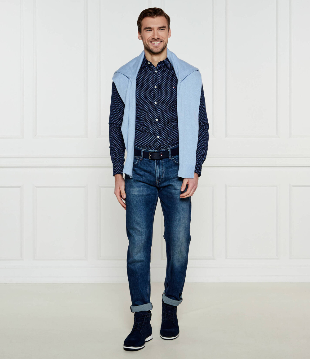 Рубашка BRUSHED PRINT Tommy Hilfiger - темно-синий(MW0MW36846)