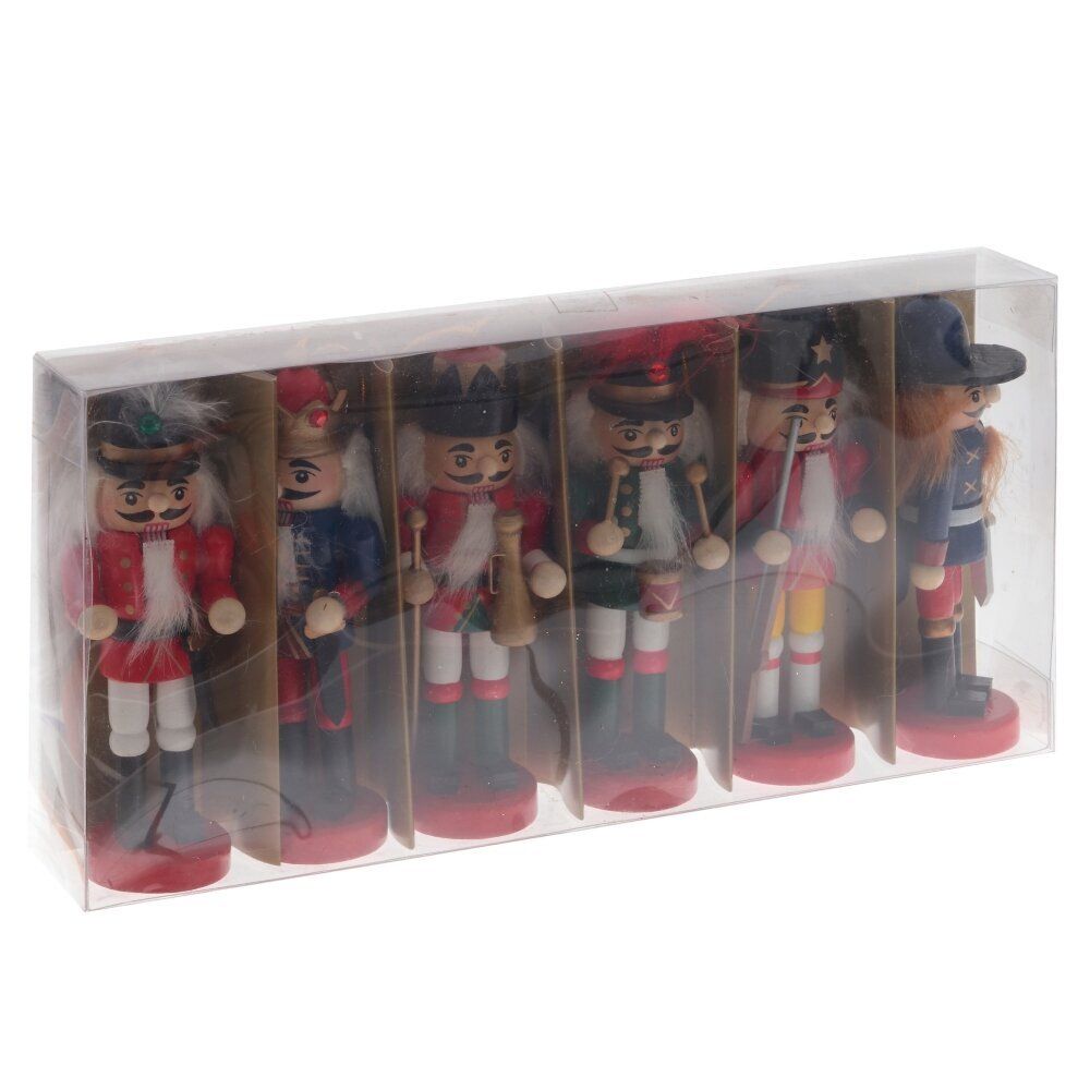 GAEM Набор из 6шт Украшение новогоднее "Щелкунчик", L27 W4 H13,5 см