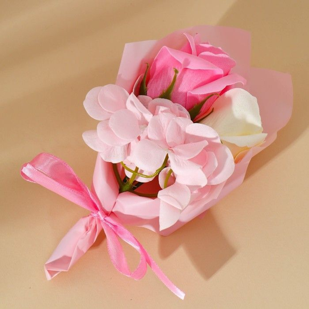 Подарочный мыльный букет из розочек «8 марта»