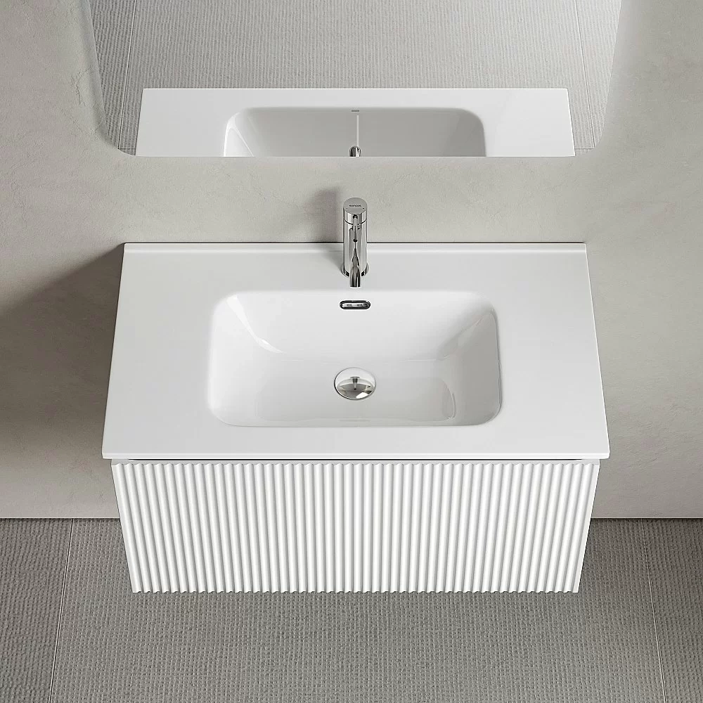 Тумба с раковиной Sancos Snob R 1.0 SNR1.080W/CN7005 Bianco