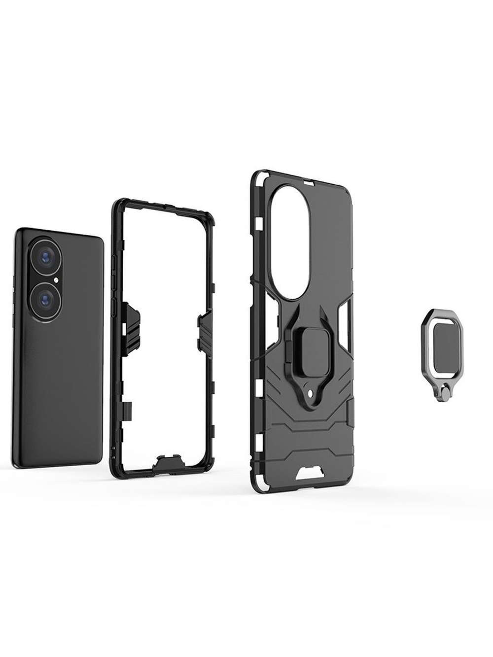 Противоударный чехол с кольцом Panther Case для Huawei P50 Pro