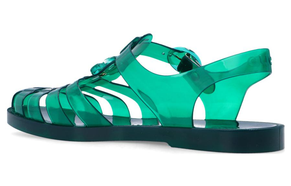 GUCCI Double GG Sandal Green Black
