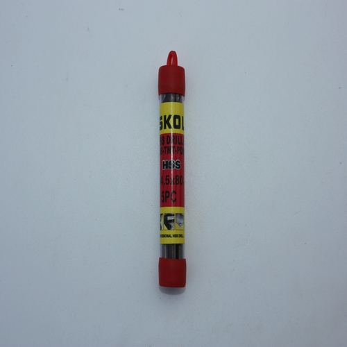 Сверло по металлу кобальт  4,5мм красное SKOL (5шт/уп) арт.339-045