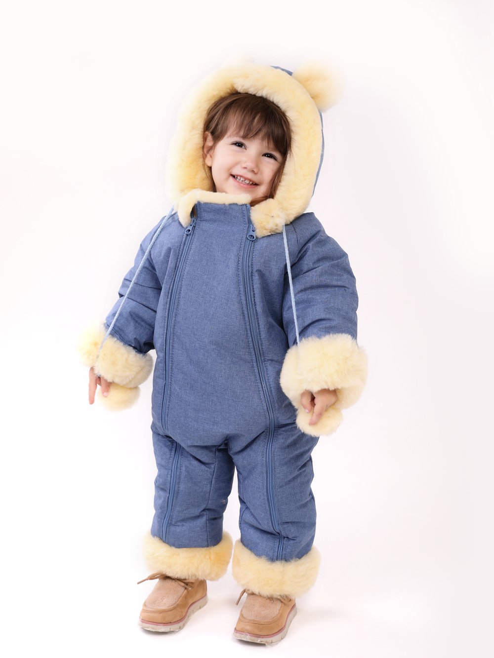 Детский комбинезон из овчины