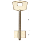 Заготовка сувальдного ключа 14208 YAG1D MT15G JMA5MT3 1MO6 (желтый)