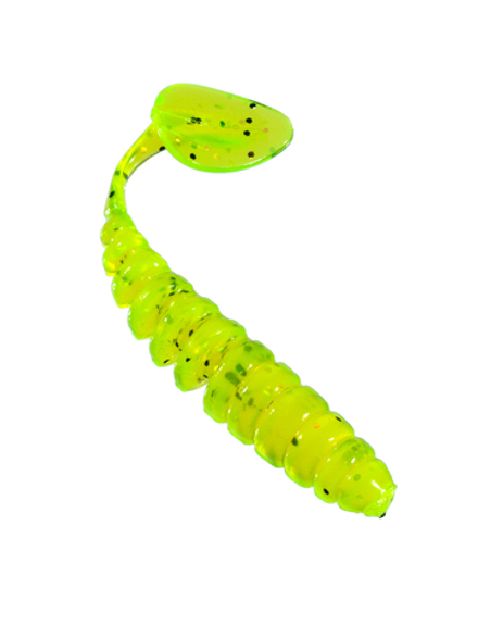 Приманка ZUB-SHAD  50мм(2")-10шт, (цвет 310) желтый с блестками