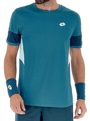 Мужская теннисная футболка Lotto Tech и D1 Tee - небесный