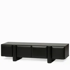 ТВ-Тумба Kode 160х40 см, черный, дуб, меламин