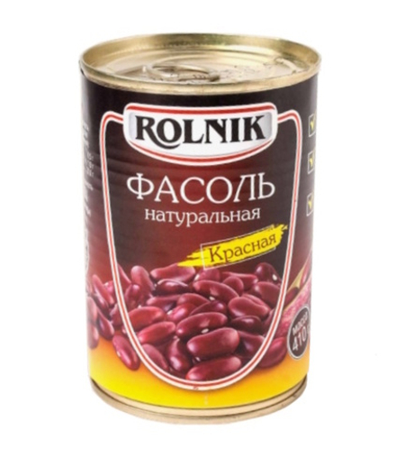 Фасоль красная натуральная 410г. Рольник