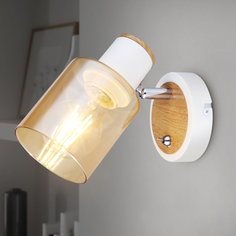 Светильник настенно-потолочный спот Rivoli   7057-701 1 х Е27 40 Вт поворотный с выключателем