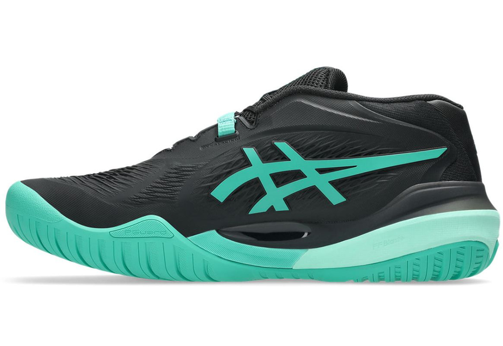 Мужские кроссовки теннисные Asics Gel-Resolution X - black/aurora green