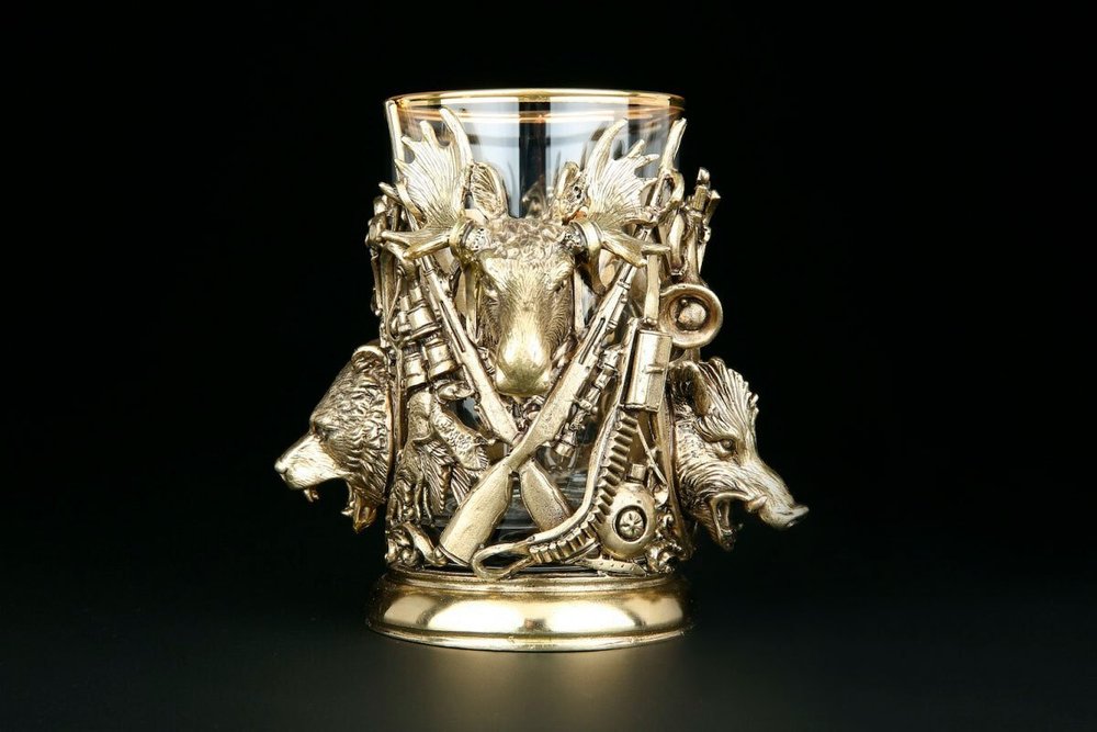 Набор подстаканников "Трофейный" 2шт. в подарочном кейсе