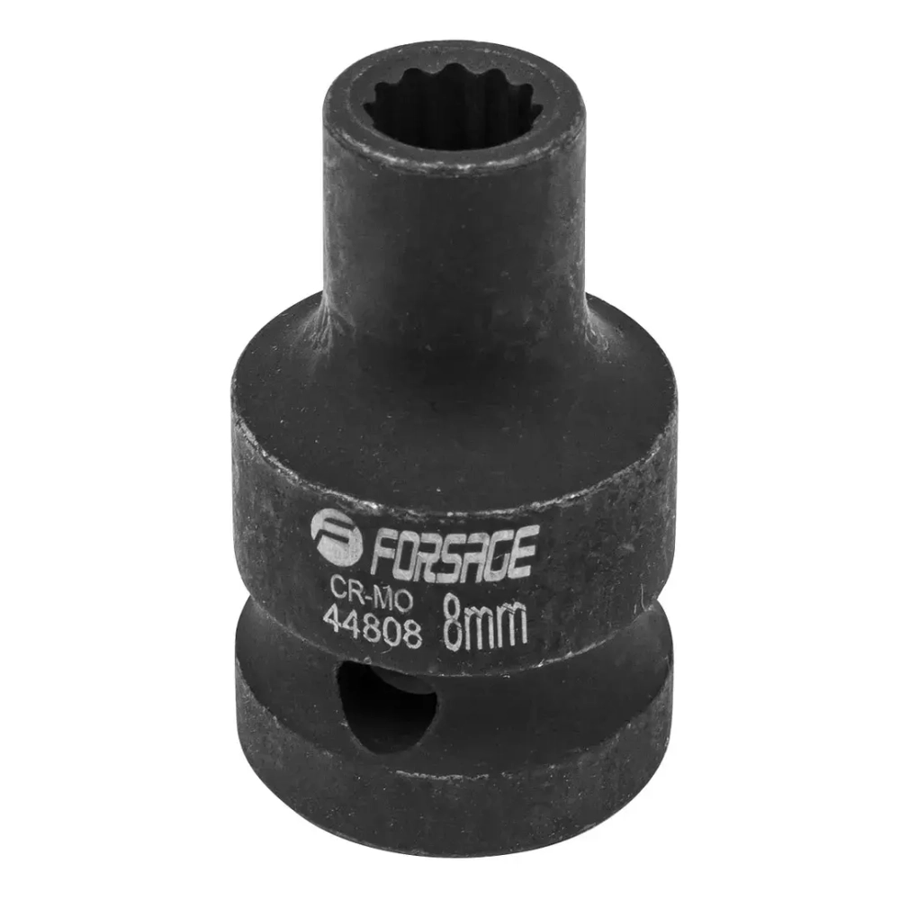 Головка ударная 8мм 12гр. 1/2'' Forsage F-44808