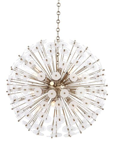 Серебряная люстра спутник “Девон”