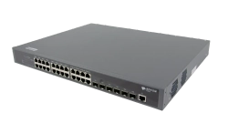 Управляемый коммутатор BDCOM S3900, 24 RJ45 1Гбит/с, 6 SFP+ 10Гбит/с, L3, 2 БП