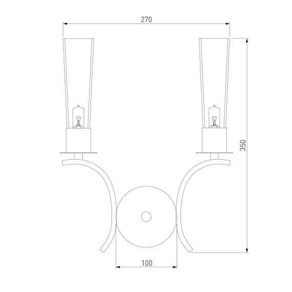 Бра Eurosvet Rosher 60141/2 хром