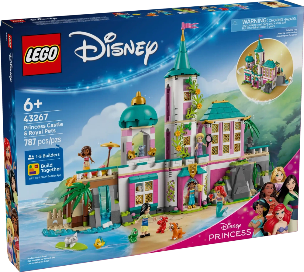 Конструктор LEGO Disney 43267 Замок принцессы и королевские питомцы