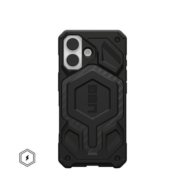 Чехол Uag Monarch Pro Case для iPhone 17, Красный | Carbon Fiber Mallard/Red