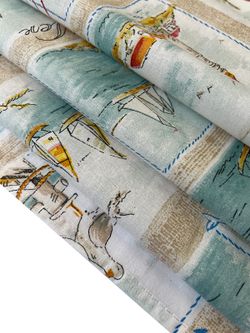 Простынь на резинке Сказка "Витамин Sea" 90х200 см перкаль