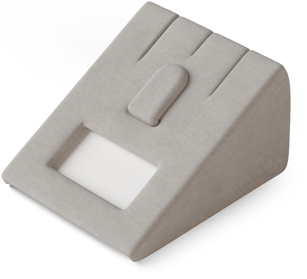 Вкладыш 08/стойка/для гарнитура/2 прорези/язычок/окошко для бирки/прорезь для нитки