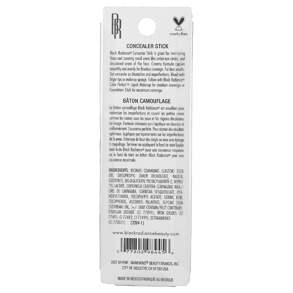 Black Radiance, консилер-стик, CA8001 Light Claire, 5,1 г (0,18 унции)