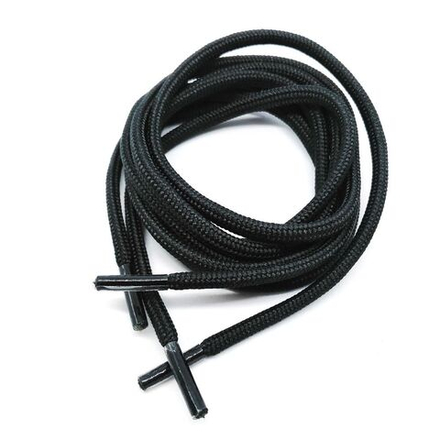 ШНУРОК ОБУВНОЙ С НАКОНЕЧНИКАМИ 75см*64мм цвет черный