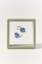 Серьги Колокольчики, стекло