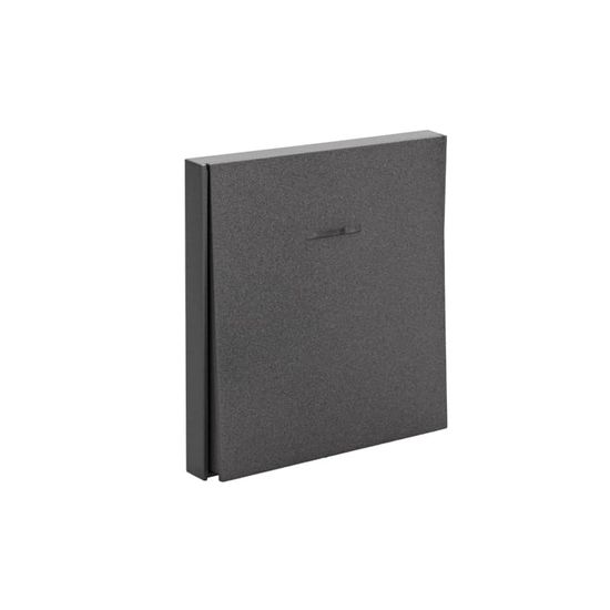 Выключатель STRONG 1 кл проходной (переключатель) с подсветкой 10А с/у графит KRANZ