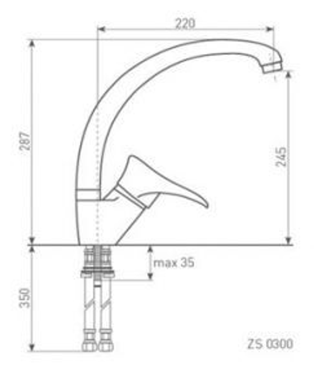 Кухонный смеситель ZIGMUND & SHTAIN ZS0300 тёмная скала