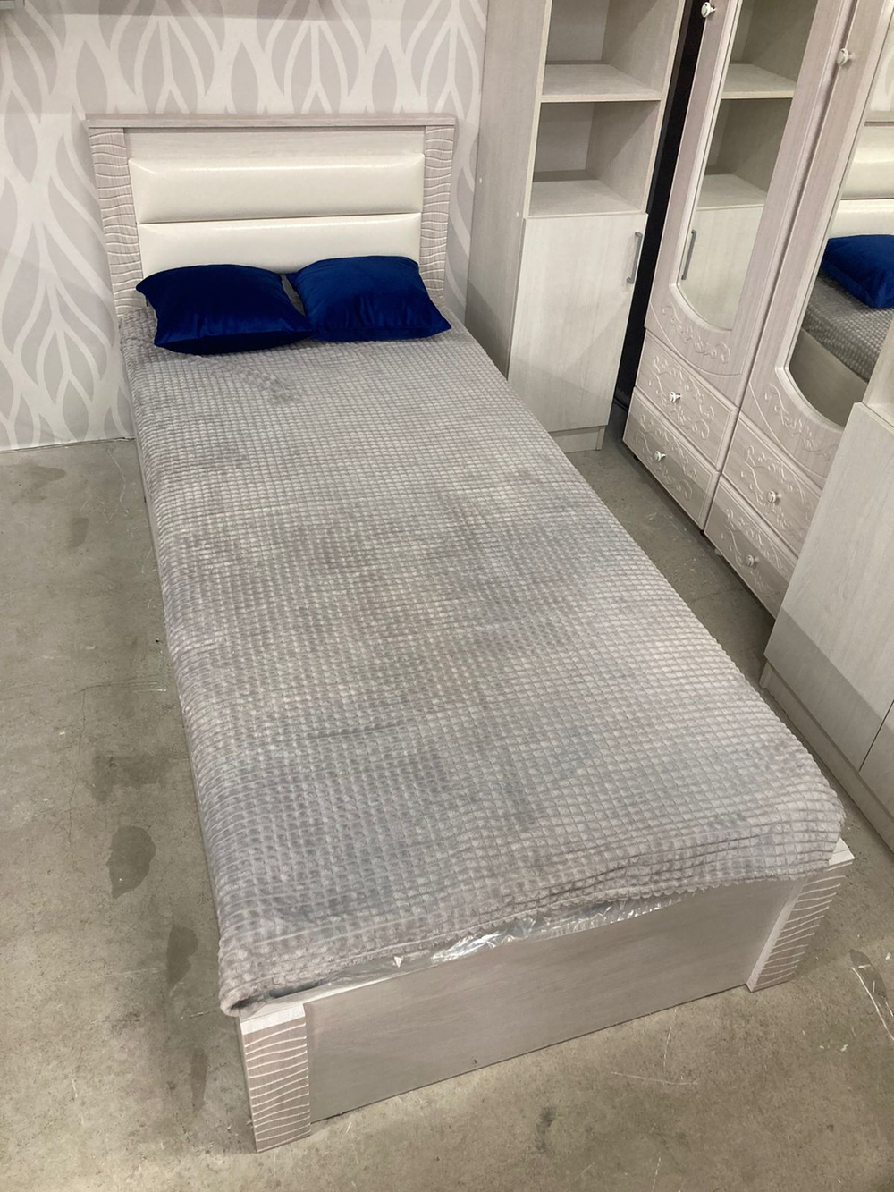 Кровать Монако LIGHT КР-17 ясень белый 900