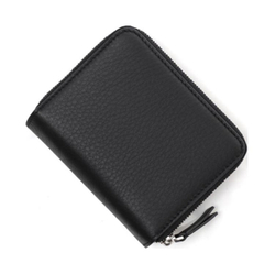 Balenciaga Bifold Cow Leather Wallet Women"s Black