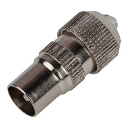 Разъем ЭРА штекер TV без пайки металл тип «Орех» упаковка 100 шт. | Разъёмы, переходники, ТВ делители