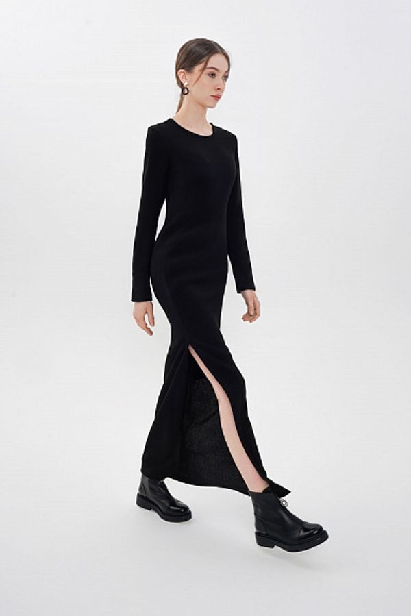 Платье-лапша макси Alexandra Talalay KD008 черное - фото 5