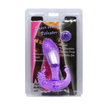 Фиолетовый вибростимулятор 14,3см с шипами на головке Baile BI-014037