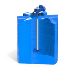 Ёмкость с лопастной мешалкой Полимер-Групп V 1000 л. вертикальная (1060x1060x1466см;) - арт.559197