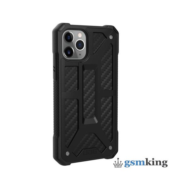 UAG Monarch Kevlar® Series Case for Apple iPhone 11 Pro Carbon Fiber (Графитовый серый)111701114242
