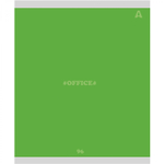 Тетрадь 96л., А5, линия, Alingar "Office line", скрепка, мелованный картон (стандарт), блок офсет, 5 дизайнов в пленке т/у