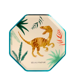 Тарелки маленькие “Dinosaur” 8 шт. (21х21 см)