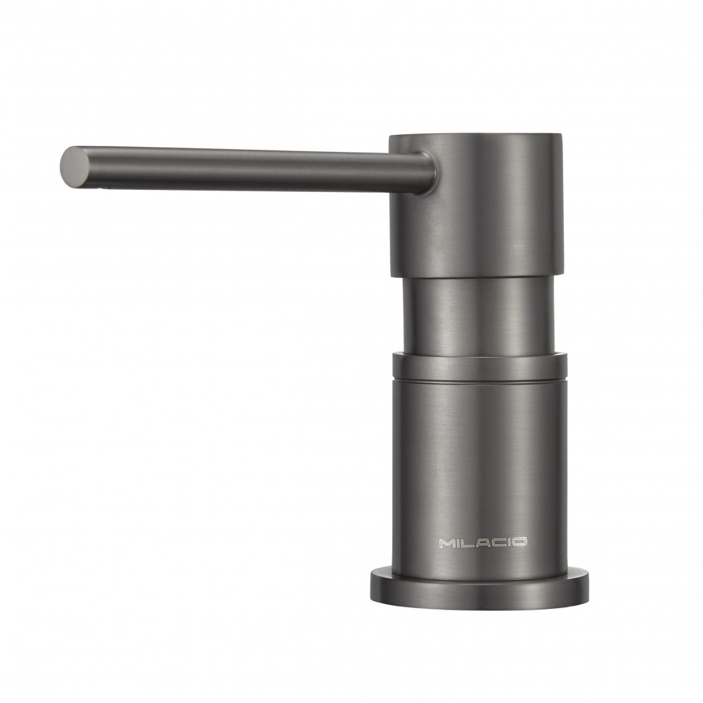 Дозатор для жидкого мыла Milacio Ultra 935 MCU.935.GM, вороненая сталь