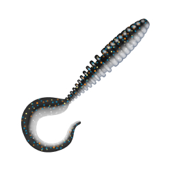 Приманка ZUB-TWIST 150мм(5,9")-4шт, (цвет 030) черный верх-натурал низ