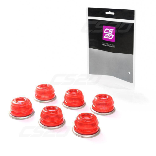 Пыльник рулевого наконечника ВАЗ 2101 6шт красный силикон Drive CS-20