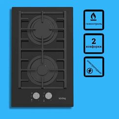 Газовая стеклянная варочная панель Korting HGG 3825 CN