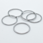 Коннектор Круг, цвет серебро (родий), размер 18 мм, толщина 1 мм, цена за 1 шт