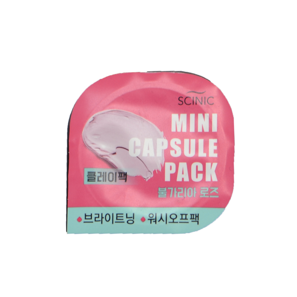 Капсульная глинянная маска с розой SCINIC Mini Capsule Pack Clay - BULGARIAN ROSE, 8 ml