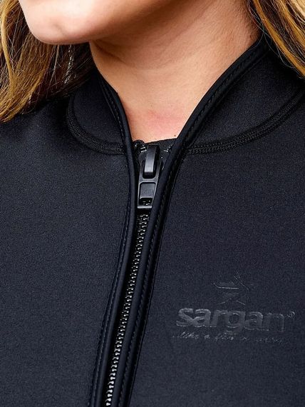 Жилет на молнии Sargan Black Queen черный 2 мм